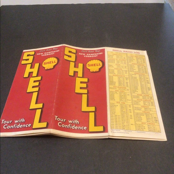 1950’s Shell Vermont, New Hampshire Road Map - Picture 4 of 4